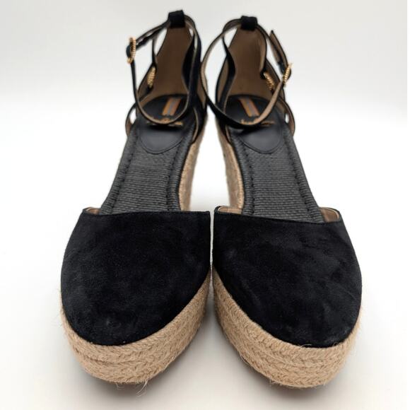 Sam Edelman Nati Platform Ankle Strap Pump Women's Black Size US10M EU41 - Picture 2 of 12